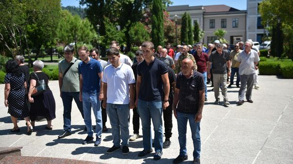 Память погибших бойцов батальона “Горец” почтили в Абхазии - Sputnik Абхазия