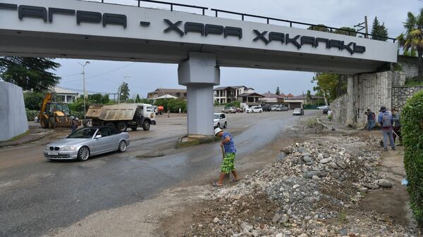 Последствия после потопа в Гагре  - Sputnik Абхазия