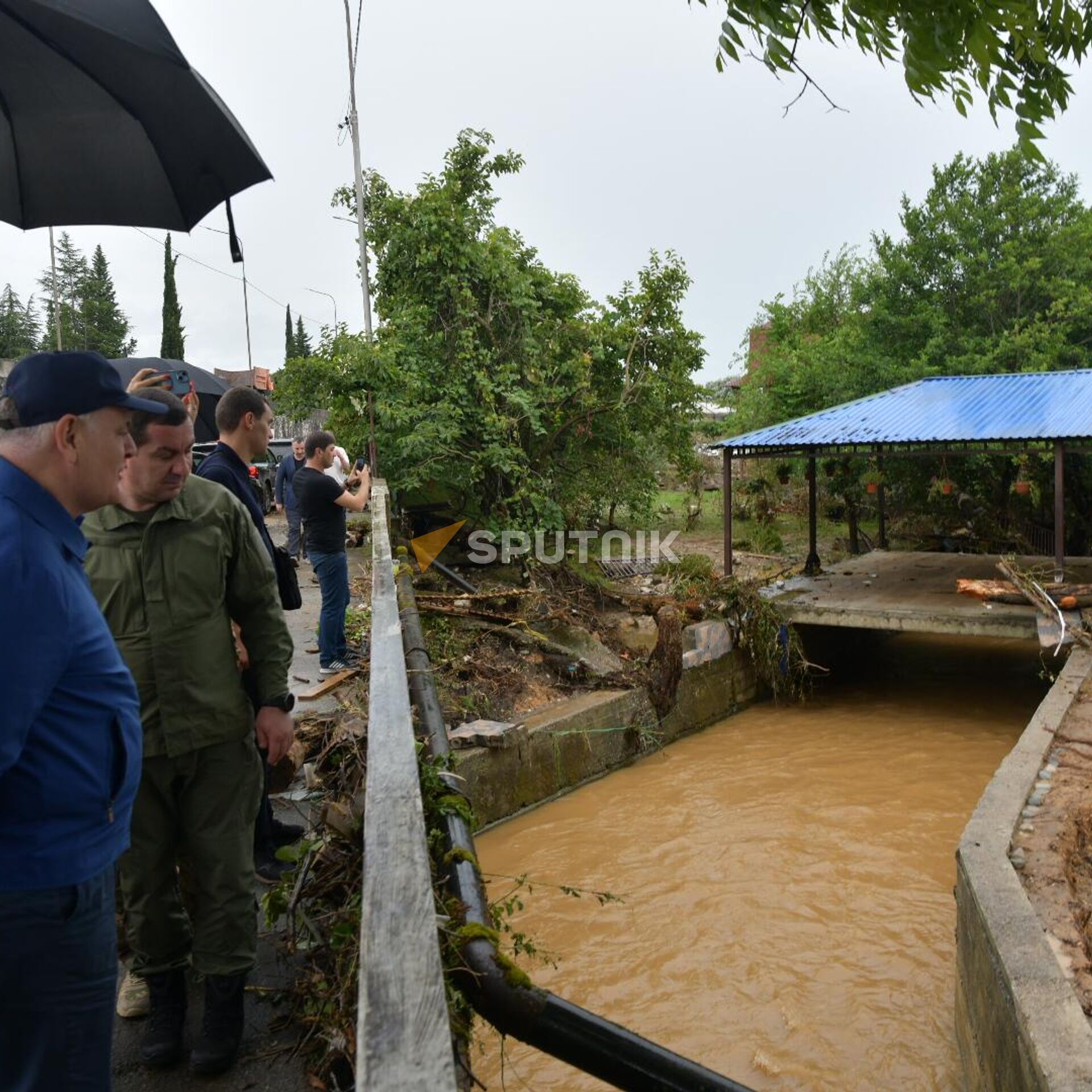 По следам стихии: инспекция президента Абхазии в Гагрский район -  10.07.2023, Sputnik Абхазия