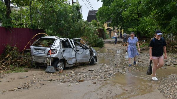 Последствия после потопа в Гагре - Sputnik Абхазия