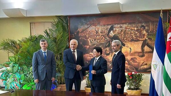 Абхазия и Никарагуа подписали Программу мероприятий на 2023 год - Sputnik Аҧсны