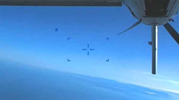 Опубликовано предполагаемое видео ЧП с американским БПЛА над Черным морем - Sputnik Аҧсны