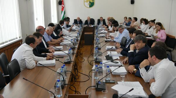 Сессия в парламенте Абхазии  - Sputnik Абхазия