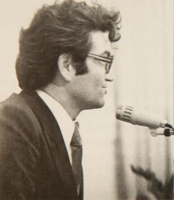 Тарас Шамба во время защиты кандидатской диссертации, 1975 год. - Sputnik Абхазия