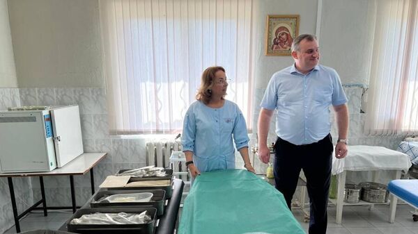 Минздрав Республики Абхазия передал Центральной районной больнице Очамчыры дорогостоящее оборудование.  - Sputnik Аҧсны