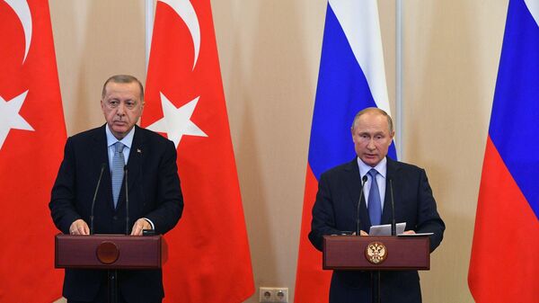 Пресс-конференция Путина и Эрдогана по итогам переговоров в Сочи - Sputnik Абхазия