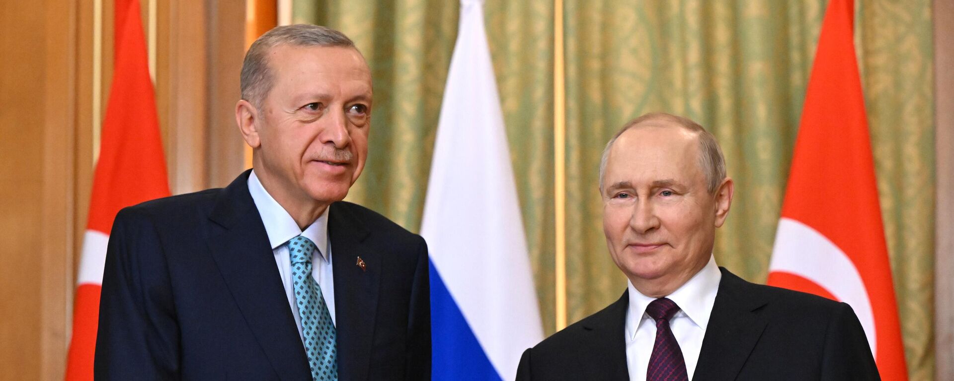 Президент РФ В. Путин провел переговоры с президентом Турции Р. Т. Эрдоганом - Sputnik Абхазия, 1920, 08.09.2023