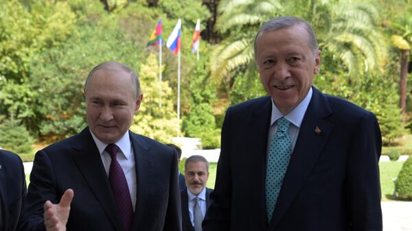 Президент РФ В. Путин провел переговоры с президентом Турции Р. Т. Эрдоганом - Sputnik Абхазия