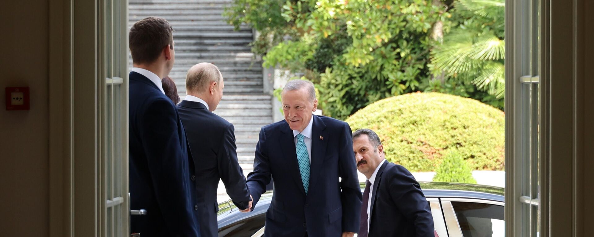 Президент РФ В. Путин провел переговоры с президентом Турции Р. Т. Эрдоганом - Sputnik Абхазия, 1920, 05.09.2023