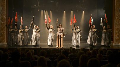 Спектакль "Золотое руно" в абхазском драмтеатре 