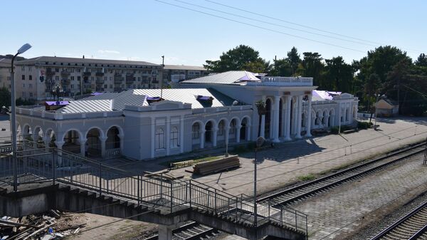 Гудаутский вокзал  - Sputnik Абхазия