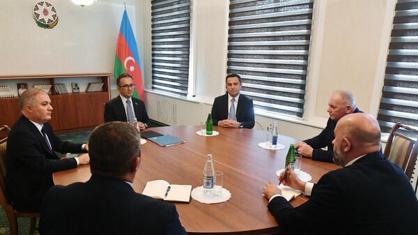 Встреча представителей Азербайджана с делегацией армян Карабаха в г. Евлах - Sputnik Абхазия