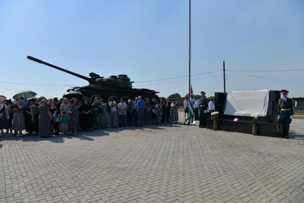 Открытие памятника погибшим в Отечественной войне народа Абхазии воинам состоялось в селе Меркула - Sputnik Абхазия