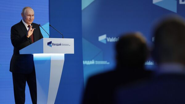 Президент РФ В. Путин принял участие в работе дискуссионного клуба Валдай - Sputnik Аҧсны