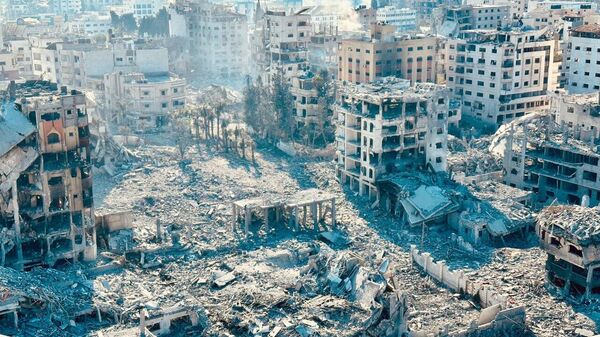 Жилые кварталы уничтожены в Газе после ударов Израиля  - Sputnik Абхазия