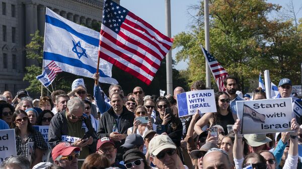 Акция в поддержку Израиля в Вашингтоне - Sputnik Абхазия
