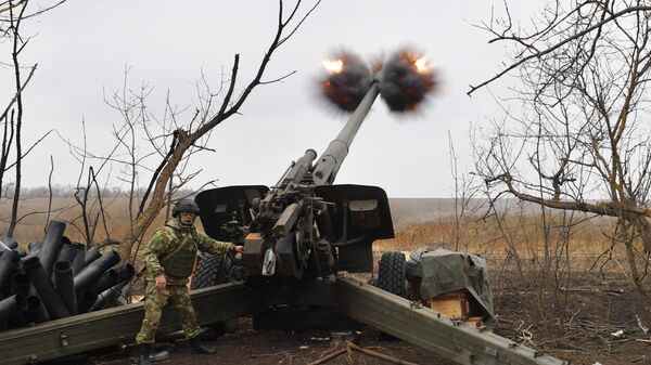 Боевая работа артиллеристов на Запорожском направлении - Sputnik Абхазия