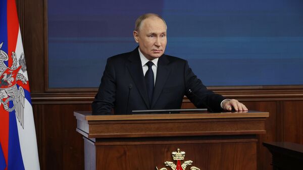 Президент РФ В. Путин принял участие в заседании коллегии Минобороны РФ - Sputnik Аҧсны