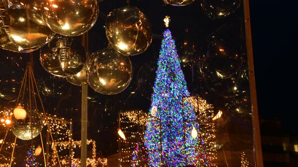 Новогодние огни зажглись на главной елке столицы - Sputnik Абхазия