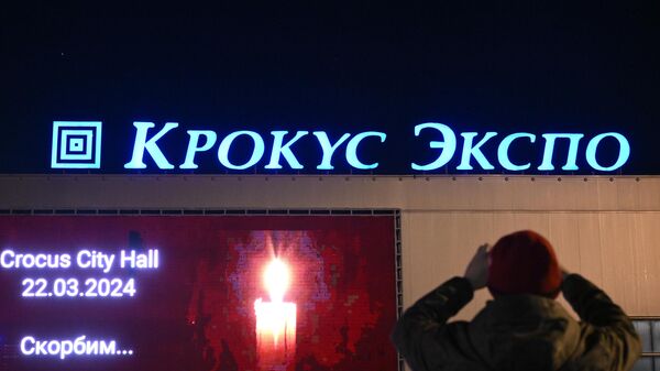 Акции памяти жертв теракта в Крокус Сити Холле - Sputnik Абхазия