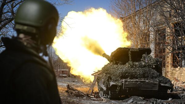 Боевая работа танкистов группировки Центр на Авдеевском направлении - Sputnik Абхазия