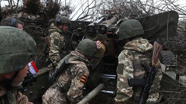 Боевая работа гаубицы Гиацинт Южной группировки войск - Sputnik Абхазия