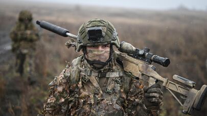 Снайперы соединения спецназначения группировки "Центр" на Красноармейском направлении