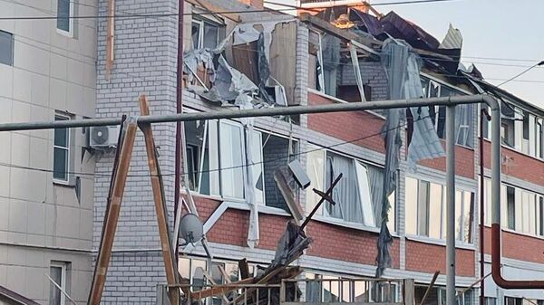 Последствия обстрела города Суджи в Курской области - Sputnik Аҧсны