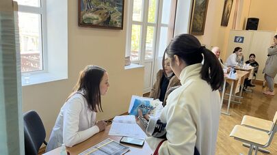 Диспансеризация Абхазских детей  в 10 школе