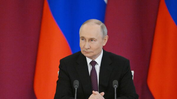 Встреча президента РФ Владимира Путина и эмира Катара Тамима бен Хамада Аль Тани - Sputnik Абхазия