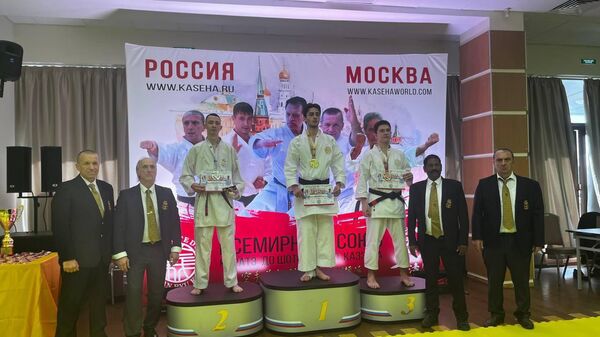 Сборная Абхазии заняла второе место на III чемпионате мира по каратэ-до Шотокан Рю Казэ Ха в Москве. - Sputnik Аҧсны