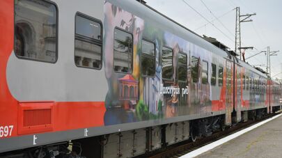 Электропоезд "Диоскурия" прибыл на Сухумский вокзал