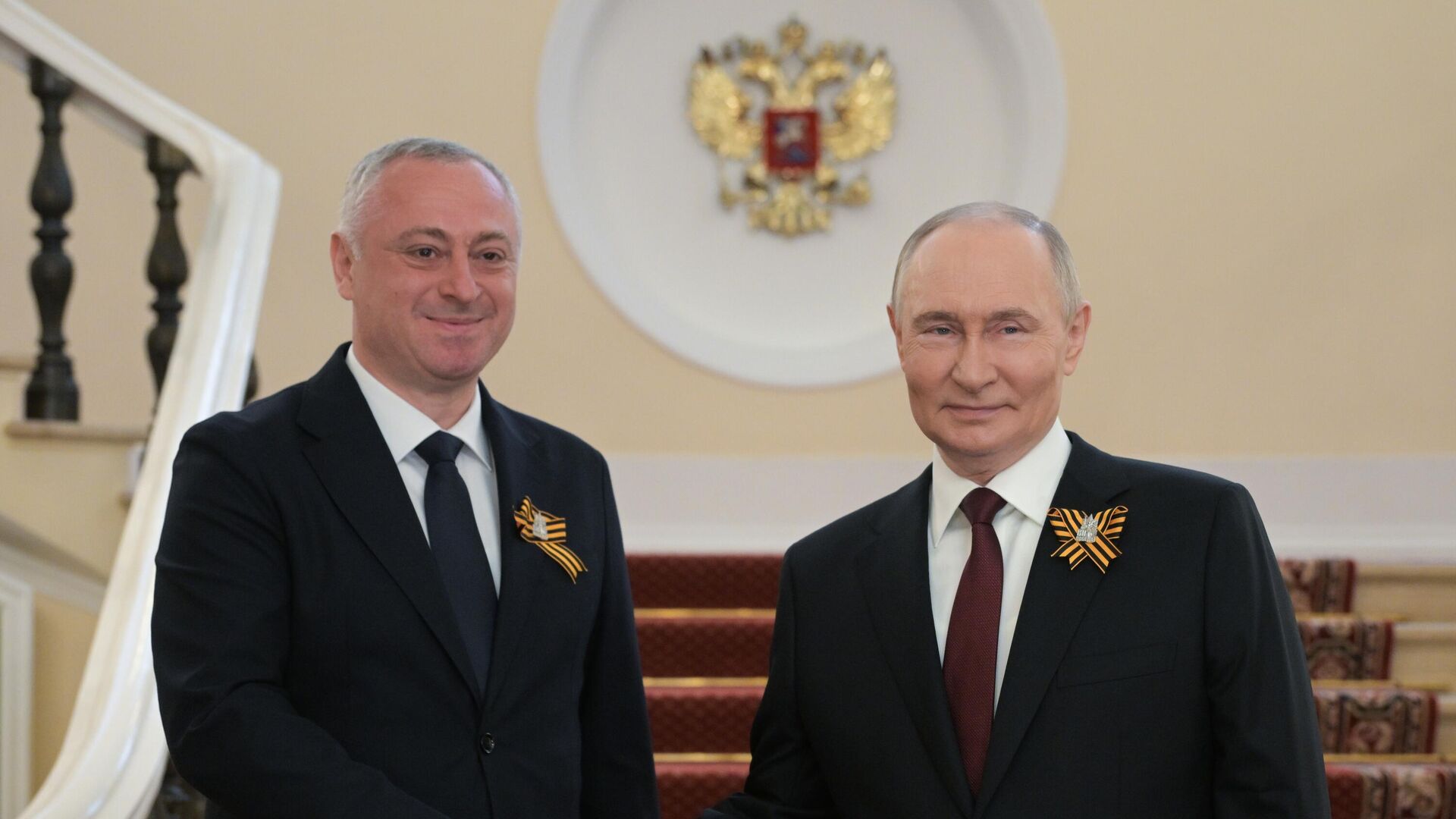 Встреча президента РФ В. Путина и иностранных лидеров Встреча президента РФ В. Путина и иностранных лидеров - Sputnik Аҧсны, 1920, 12.06.2026