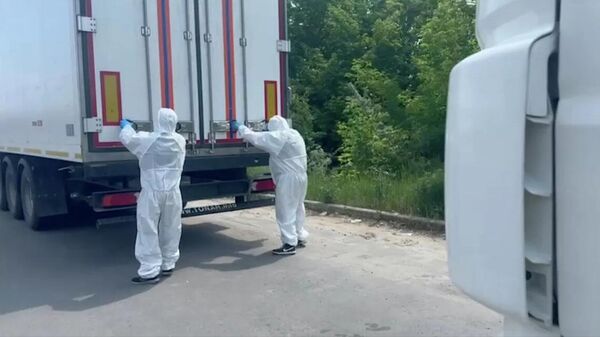 Минобороны показало рефрижераторы с телами погибших бойцов ВСУ для обмена - Sputnik Аҧсны