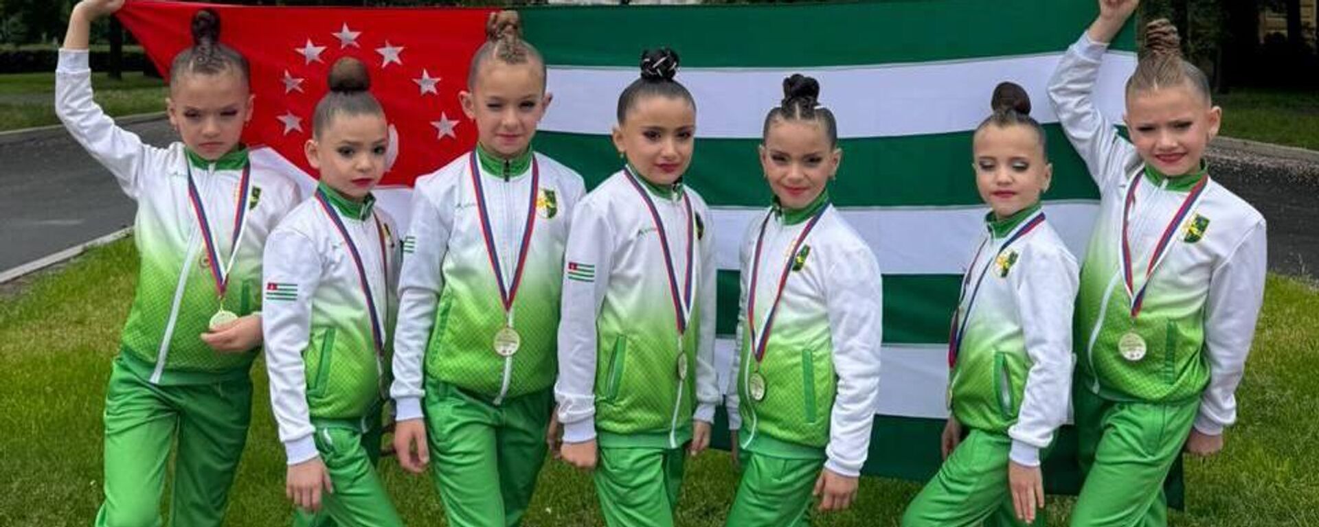 Абхазские гимнастки заняли призовые места в турнире Вдохновение лета в Санкт-Петербурге. - Sputnik Абхазия, 1920, 09.06.2025