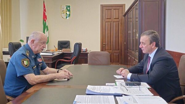 Делба и Квициния обсудили работу МЧС в курортный сезон  - Sputnik Аҧсны