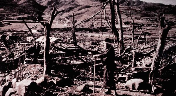 Разрушенный Нагасаки после взрыва атомной бомбы, 1945 год. - Sputnik Абхазия