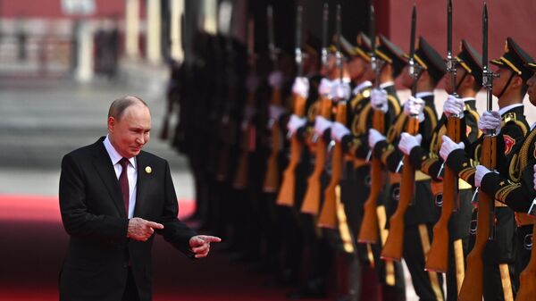 Главы иностранных делегаций перед парадом в Пекине - Sputnik Абхазия