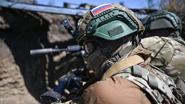 Отработка боевого слаживания военнослужащими 8-й разведывательной штурмовой бригады добровольческого корпуса Южной группировки войск в ЛНР - Sputnik Абхазия