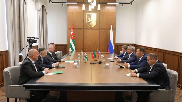 Развитие культурного сотрудничества обсудили президент Бадра Гунба и делегация из Татарстана - Sputnik Абхазия