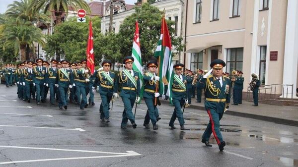Генеральная репетиция Парада Победы прошла в Сухуме - Sputnik Абхазия