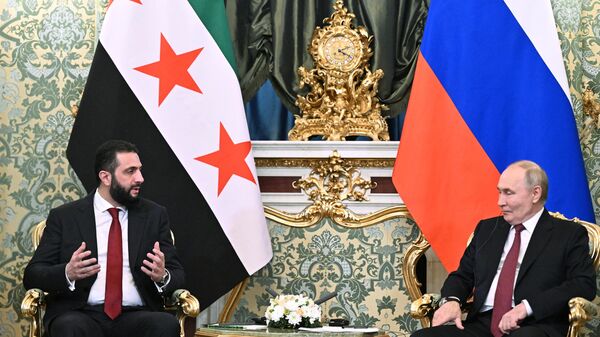 Встреча президента Владимира Путина и президента Сирии Ахмеда аш-Шараа - Sputnik Абхазия