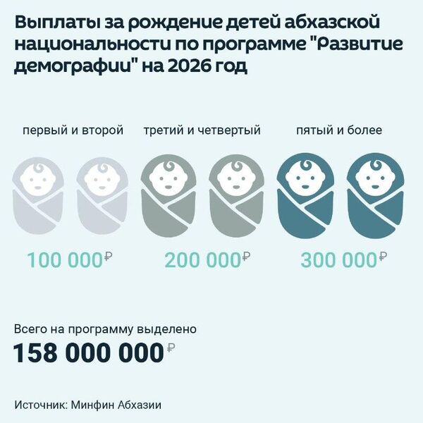 Межведомственную целевую программу Развитие демографии на 2026 год утвердил Кабмин - Sputnik Абхазия