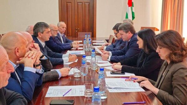 Первое заседание госкомиссии по увековечиванию литературного и научного наследия Баграта Шинкуба прошло в Сухуме - Sputnik Абхазия