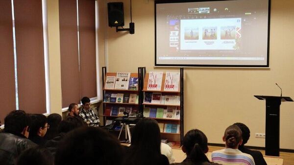 Телемост между 150 студентами ЛНР и Абхазии по теме Дня народного единства организовало общество Знание - Sputnik Абхазия