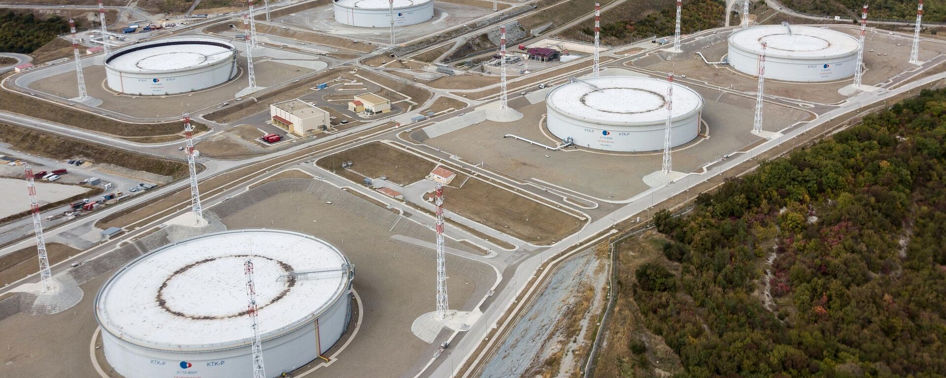 Нефтехранилище Каспийского трубопроводного консорциума (КТК-Р) в Краснодарском крае.   - Sputnik Абхазия, 1920, 29.11.2025
