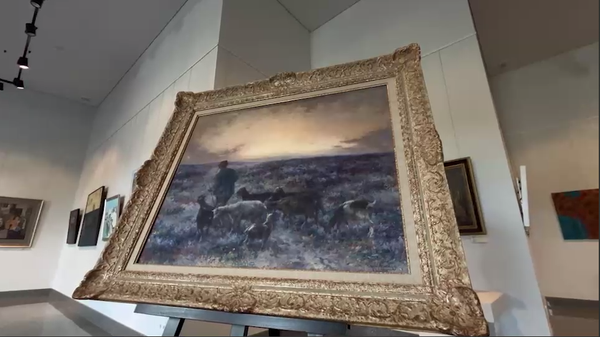 Картину Михаила Корочанского передала Россия Союзу художников Абхазии - Sputnik Абхазия