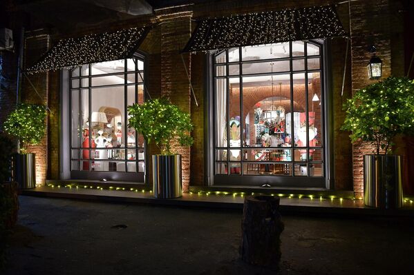 Огоньки на растениях – одно из любимых украшений в столице. - Sputnik Абхазия