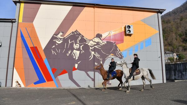 Этно-мурал Возрождение открыли в Ткуарчале - Sputnik Аҧсны