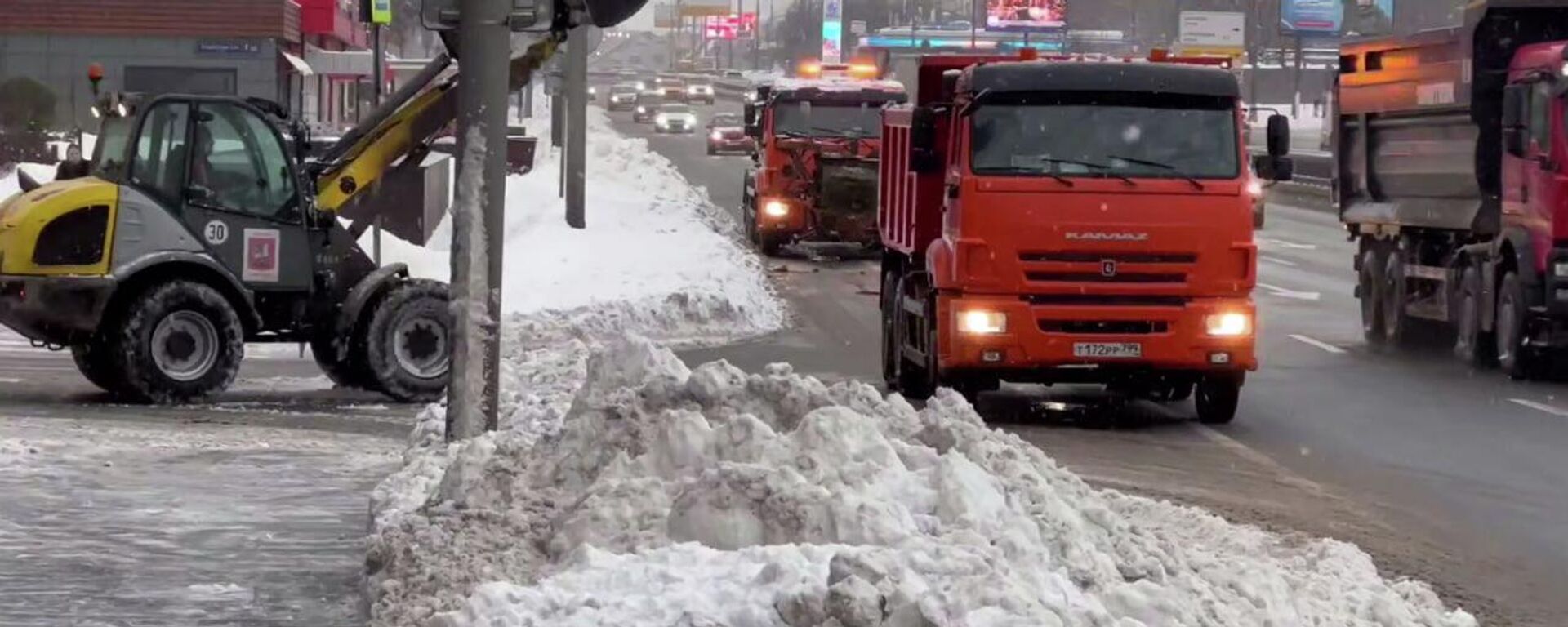 Снегопад в Москве - Sputnik Абхазия, 1920, 11.01.2026
